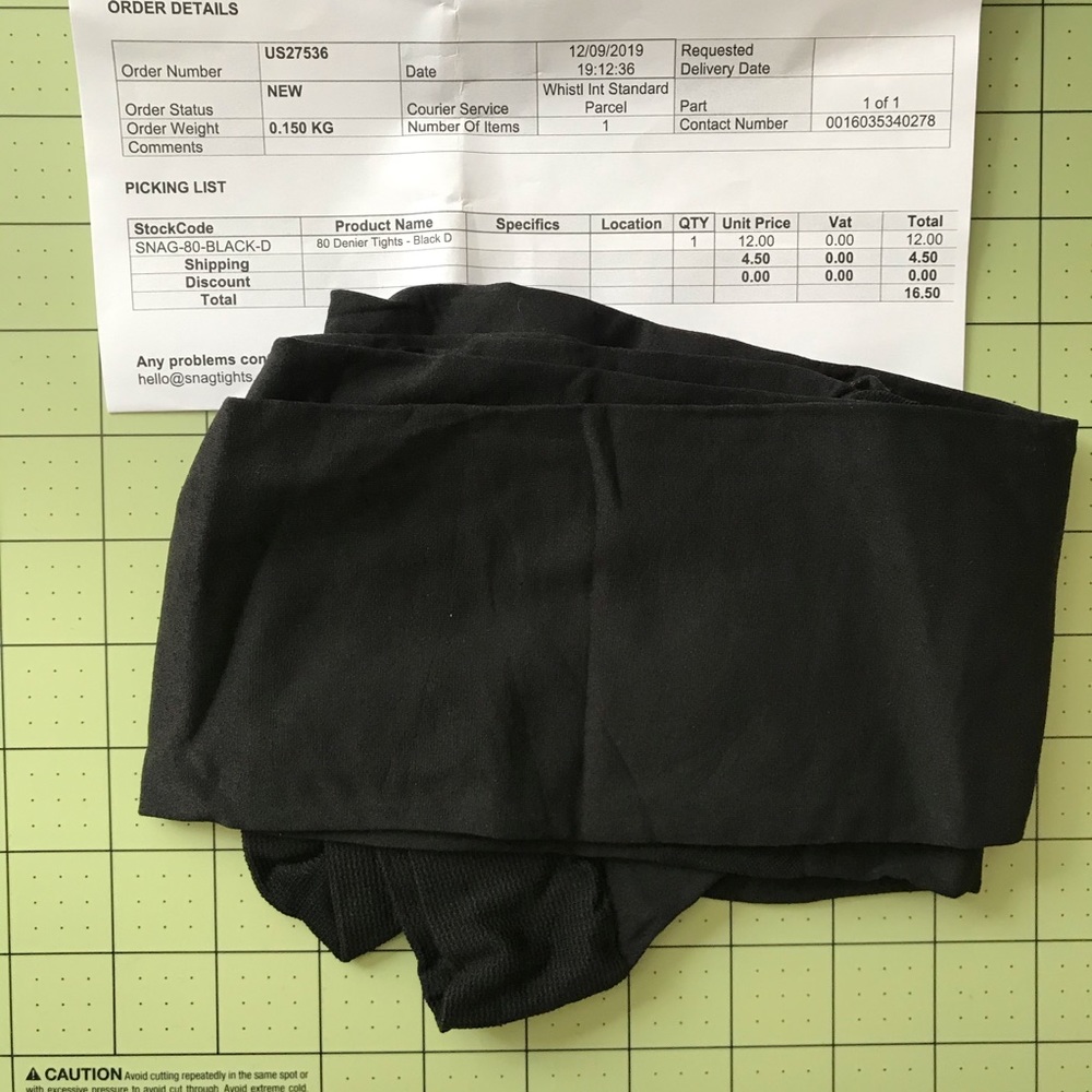 Snag brand tights